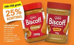 Albert Heijn Lotus Biscoff pasta 700-729 gram aanbieding