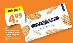 Albert Heijn Jules Destrooper natuurboterwafels original 700 gram aanbieding