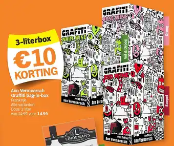 Albert Heijn Ann Vermeersch Graffiti bag-in-box aanbieding