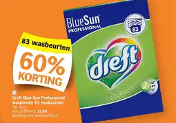 Albert Heijn Dreft Blue Sun Professional waspoeder 83 wasbeurten aanbieding