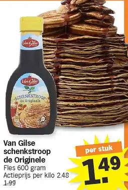 Albert Heijn Van Gilse schenkstroop de Originele aanbieding