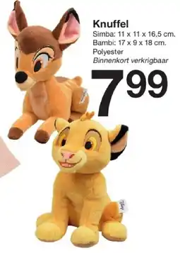 Zeeman Knuffel aanbieding