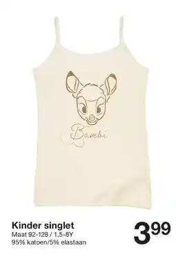 Zeeman Kinder singlet aanbieding