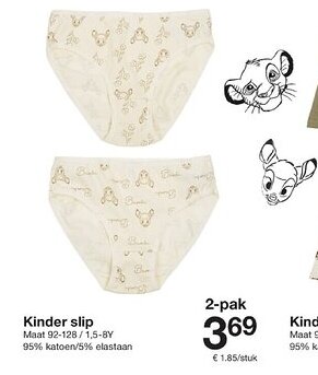 Zeeman Kinder slip aanbieding
