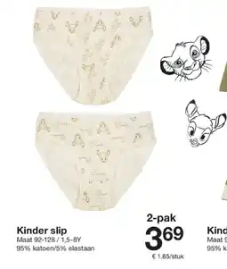 Zeeman Kinder slip aanbieding