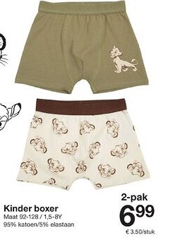 Zeeman Kinder boxer aanbieding