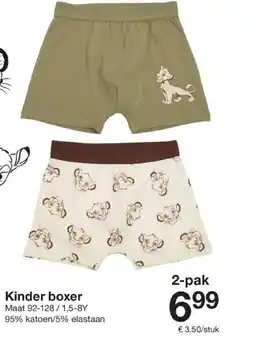 Zeeman Kinder boxer aanbieding