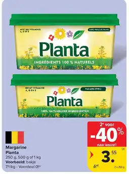 Carrefour Margarine Planta aanbieding