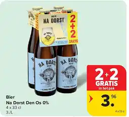 Carrefour Bier Na Dorst Den Os 0% aanbieding