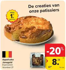 Carrefour Appelcake Jonagold aanbieding