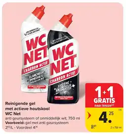 Carrefour Reinigende gel met actieve houtskool WC Net aanbieding