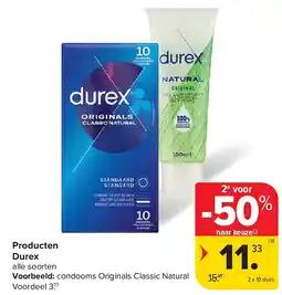 Carrefour Producten Durex aanbieding