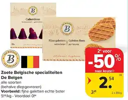 Carrefour Zoete Belgische specialiteiten De Belgen aanbieding