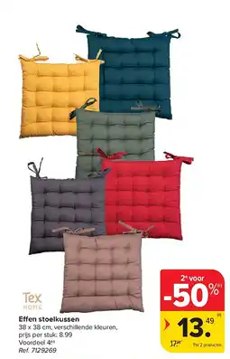 Carrefour Effen stoelkussen aanbieding