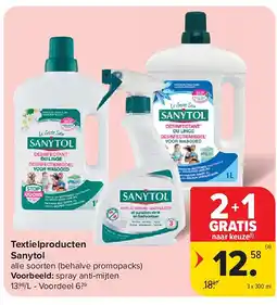 Carrefour Textielproducten Sanytol aanbieding