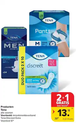 Carrefour Producten Tena aanbieding