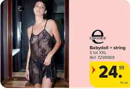 Carrefour Babydoll + string aanbieding