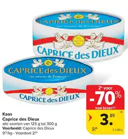 Carrefour Kaas Caprice des Dieux aanbieding