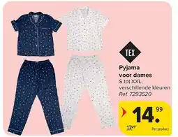 Carrefour Pyjama voor dames aanbieding
