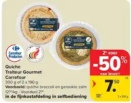 Carrefour Quiche Traiteur Gourmet Carrefour aanbieding