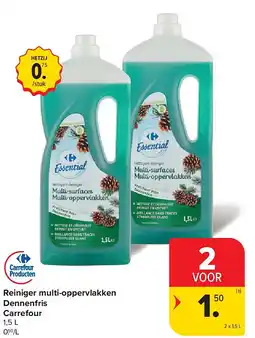 Carrefour Reiniger multi-oppervlakken Dennenfris Carrefour aanbieding