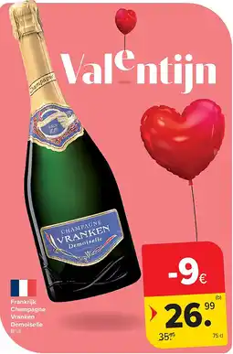 Carrefour Frankrijk Champagne Vranken Demoiselle aanbieding