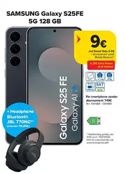 Carrefour SAMSUNG Galaxy S25FE 5G 128 GB aanbieding