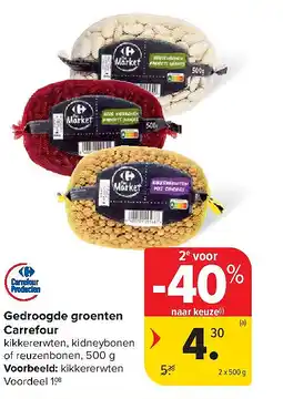 Carrefour Gedroogde groenten Carrefour aanbieding
