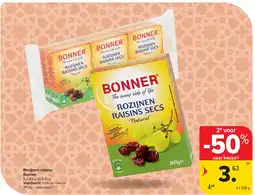 Carrefour Rozijnen natuur Bonner aanbieding
