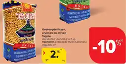 Carrefour Gedroogde linzen, pruimen en olijven Tagine aanbieding
