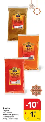 Carrefour Kruiden Tagine aanbieding