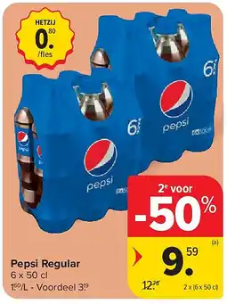 Carrefour Pepsi Regular aanbieding