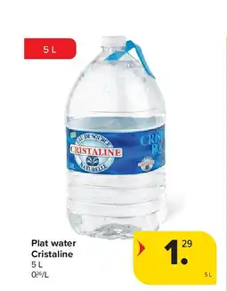 Carrefour Plat water Cristaline aanbieding