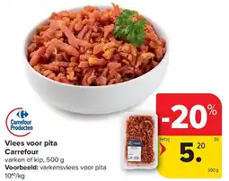 Carrefour Vlees voor pita Carrefour aanbieding