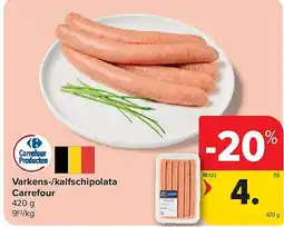 Carrefour Varkens-/kalfschipolata Carrefour aanbieding