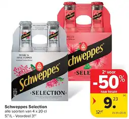 Carrefour Schweppes Selection aanbieding