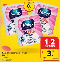 Carrefour Keukenpapier Xtra Power Nalys aanbieding