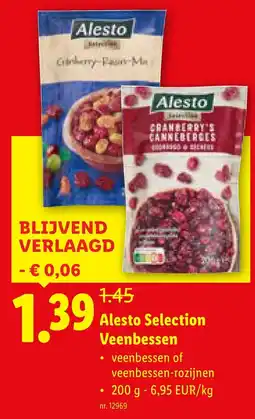 Lidl Alesto Selection Veenbessen aanbieding
