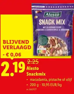 Lidl Alesto Snackmix aanbieding
