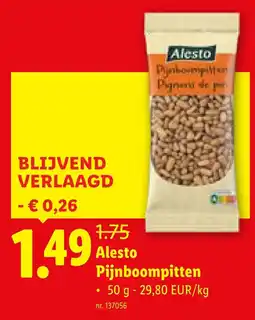 Lidl Alesto Pijnboompitten aanbieding
