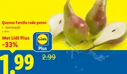 Lidl Queens Forelle rode peren aanbieding