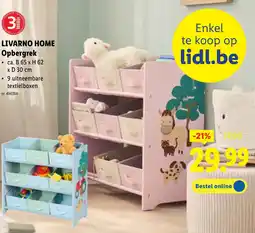 Lidl Livarno home opbergrek aanbieding