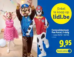Lidl Carnavalskostuum Paw Patrol, 2-delig aanbieding
