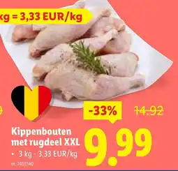 Lidl Kippenbouten met rugdeel XXL aanbieding