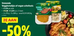 Lidl Vemondo Veggiestukjes of vegan schnitzels aanbieding