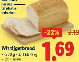 Lidl Wit tijgerbrood aanbieding