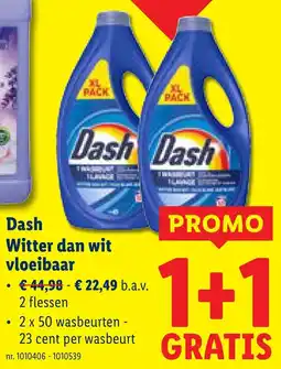 Lidl Dash Witter dan wit vloeibaar aanbieding