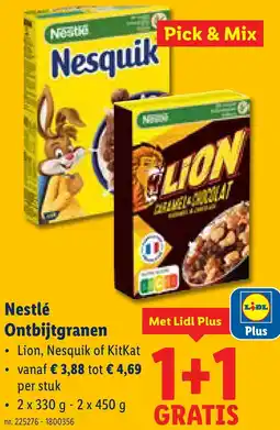 Lidl Nestlé Ontbijtgranen aanbieding
