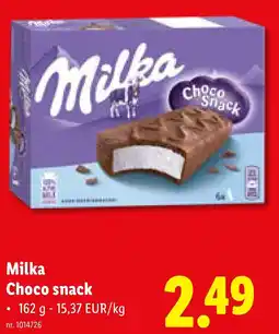 Lidl Milka Choco snack aanbieding