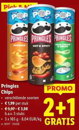 Lidl Pringles Chips aanbieding